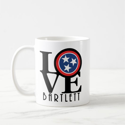 LOVE Bartlett Tennessee 11ozMug コーヒーマグカップ (左)