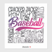- Love Baseball – 野球 –  シール (シート)