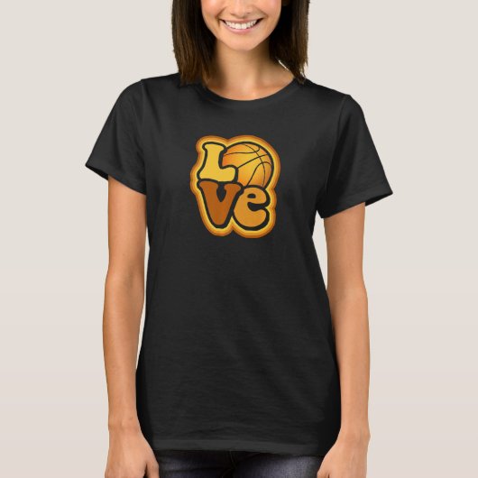 Love Basketball Mom for Women B Ball Fans Premium Tシャツ (正面)