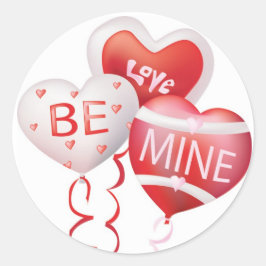 Love Be Mine – バレンタインステッカー ラウンドシール