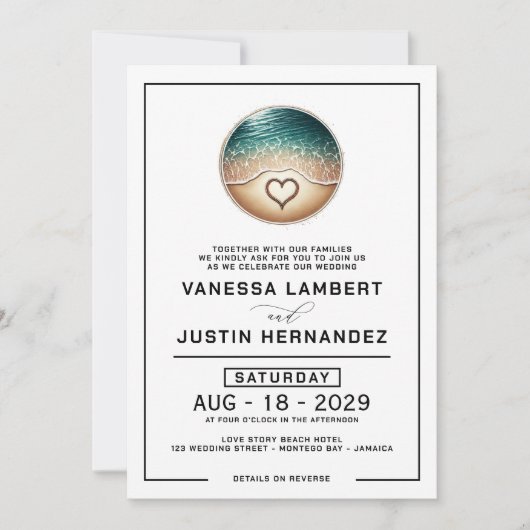 Love Beach 招待状 (正面)