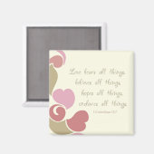 Love Bears All Things冷蔵庫マグネット マグネット (正面/裏面)