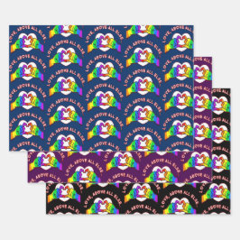 Love Beat All Otherラッピング紙シート ラッピングペーパーシート