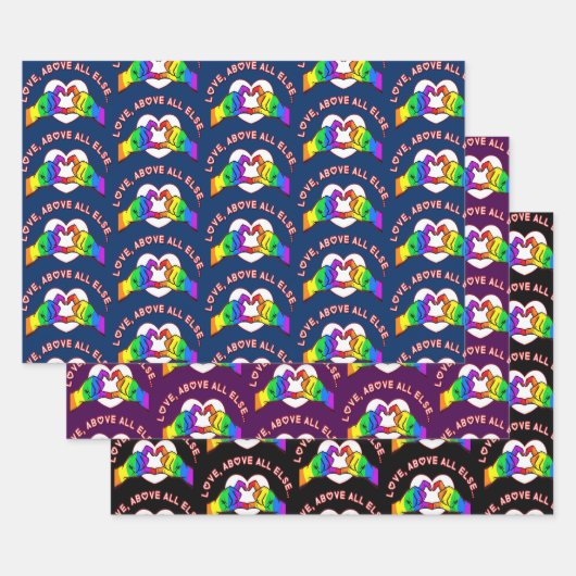 Love Beat All Otherラッピング紙シート ラッピングペーパーシート (セット)