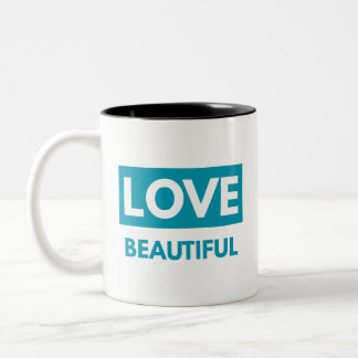 Love beautiful ツートーンマグカップ