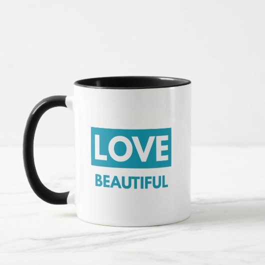 Love beautiful マグカップ (左)