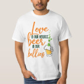 Love & Beer St. Patrick’s Day Fun-61146 Tシャツ (正面)