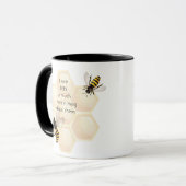 LOVE BEES so much I So Muchおもしろい引用文 マグカップ (正面左)