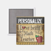 Love being a Math Teacher マグネット (正面/裏面)