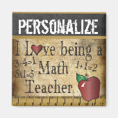Love being a Math Teacher マグネット (正面)
