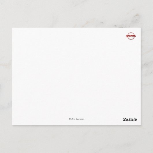 Love Berlin, Germanyはがき ポストカード (裏面)