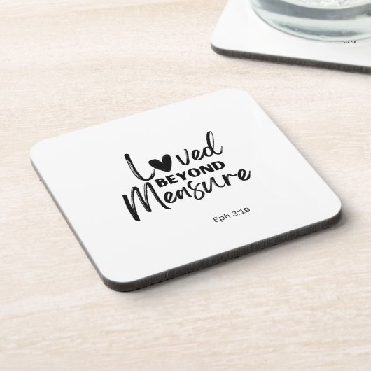 Love beyond measure Eph 3:19 コースター (左側)