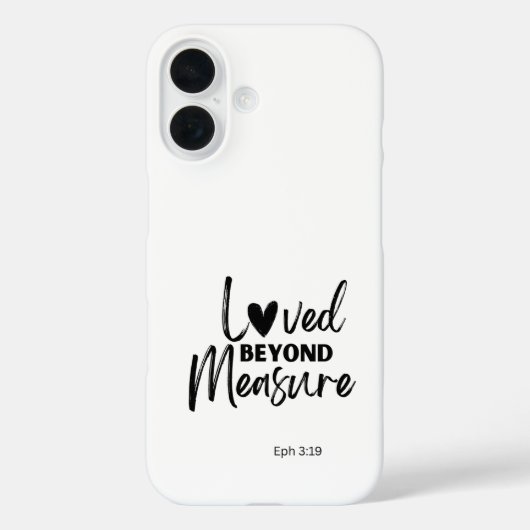 Love beyond measure Eph 3:19 Case-Mate iPhoneケース (裏面)