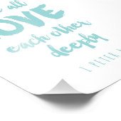 Love Bible Verseプリント フォトプリント (角)