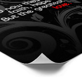 Love Bible Verse(Black/Red) ポスター (角)