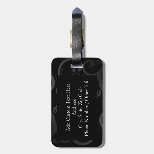 Love Bible Verse(Black/Red) ラゲッジタグ (裏面縦)