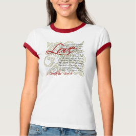 Love Bible Verse T-Shirt Womens Christian T-Shirts Tシャツ