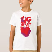 Love.Big heart/Corazon Grande love by Masanser pix Tシャツ (正面)