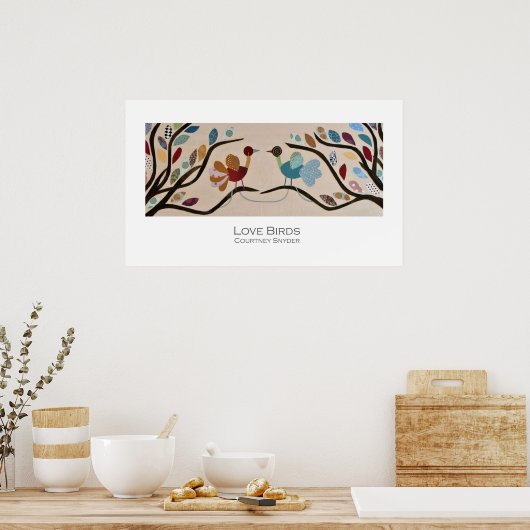 Love Birdsポスター ポスター (キッチン)