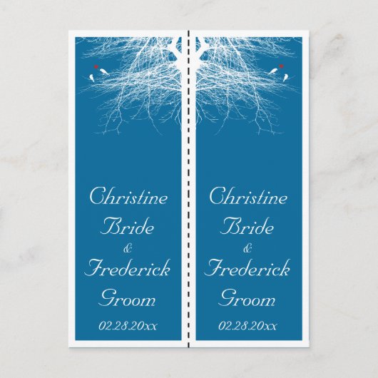 Love Birds 2、お土産2xしおりポストカード ポストカード (正面)