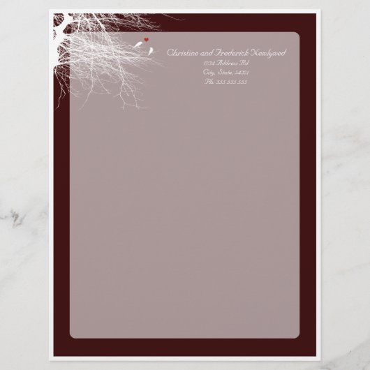 Love Birds 2, 結婚s letterhead レターヘッド (正面)