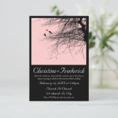 Love Birds, 3.5"x5"の招待 招待状 (スタンド正面)