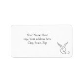 Love Birds Address Label ラベル (正面)