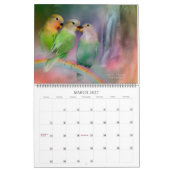 Love Birds Art Calendar 2012 カレンダー (3月 2027)