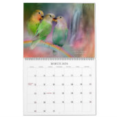 Love Birds Art Calendar 2012 カレンダー (3月 2026)
