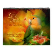 Love Birds Art Calendar 2012 カレンダー (カバー)