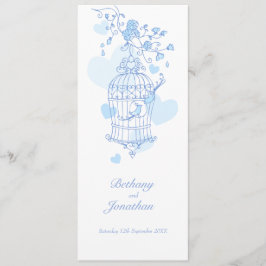 Love birds blue春の結婚式 プログラム
