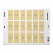 Love Birds Brown/Tan's 結婚 Candy Wrapper ラベル (フルシート)