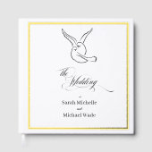 Love Birds Calligraphy Wedding ゲストブック (正面)