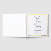 Love Birds Calligraphy Wedding ゲストブック (全面)