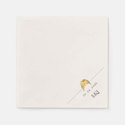 Love Birds' Cocktail Hour スタンダードカクテルナプキン (正面)