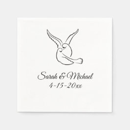 Love Birds Cocktail Napkins スタンダードカクテルナプキン