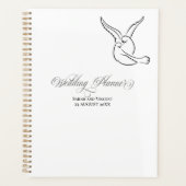 Love Birds Elegant Calligraphy Wedding プランナー手帳 (正面)