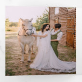 Love Birds Elopementフォトギャラリー 三つ折り招待状 (内部最初)