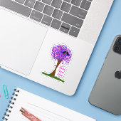 Love Birds in a Tree of Hearts - Winter Love シール (ノートパソコンとiPhone)