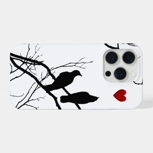 Love Birds Iphone Case iPhoneケース (裏面横)