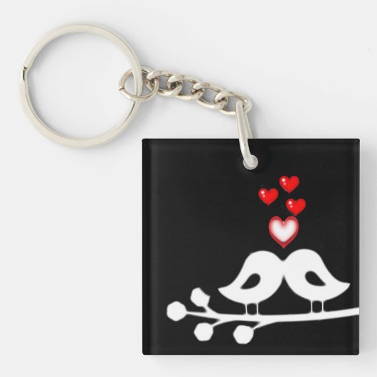 ****LOVE BIRDS**** KEYCHAIN (名前を付ける部屋) キーホルダー (正面)