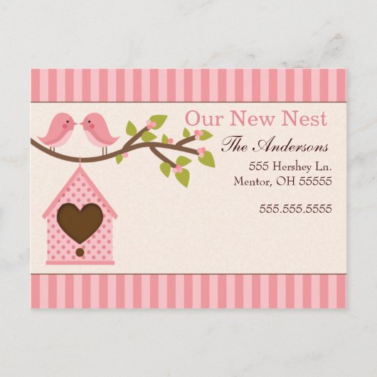 Love Birds Movingのお知らせ 案内ポストカード (正面)