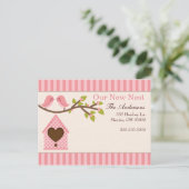 Love Birds Movingのお知らせ 案内ポストカード (スタンド正面)