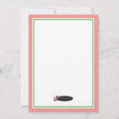 Love Birds on a Branch -ブライダルシャワー招待状 招待状 (裏面)