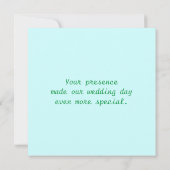 Love Birds Paraketesカード ノートカード (裏面)