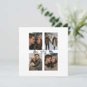 Love Birds Photo Collage Card for Couples (スタンド正面)