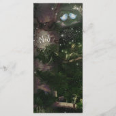 Love Birds + Pine Tree Night結婚のメニューカード メニュー (裏面)