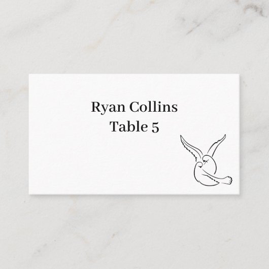 Love Birds Place Cards プレイスカード (正面)