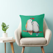 Love Birds Romantic Couple Decorative クッション (椅子)