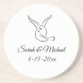 Love Birds Sandstone Coaster コースター (正面)